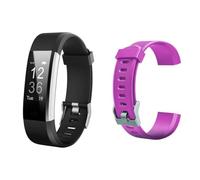 2Pcs 20mm Replacement Bands for ID115Plus HR Smart Watch, Adjustable Colourful Silicone Watch Strap Accessory Compatible with Fitness Tracker