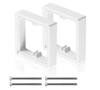 2PCS 20mm Socket Spacer for Electrical Installations, Electrical Outlet Extender Box with 50mm Screws, Light Switch Spacer, Switch Spacer Box for Home Office School Wall Installation
