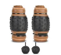 2PCS 20x4.0/26x4.0 Inch Fat Bike Tires with Tubes - Puncture Proof, 60 TPI, Foldable Bead, for Electric/Mountain/Beach Cruiser Bicycles(E,20 x 4.0)