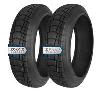 2PCS 20x4.0 Fat Bike Tire, All-Terrain Tread Design for Electric Bike Front Rear Wheel Replacement, Wear-Resistant Rubber 30-65 PSI