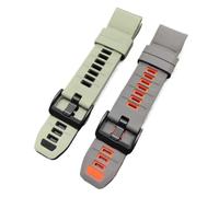 2Pcs 22/26mm Silicone Quick disassembly Watchband Fit for Garmin(2Pcs-Style E,26mm)
