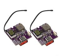2pcs 22.5W Fast Charging Power Bank Module with Type-C and USB Ports, Digital or Light Display, Supports PD3.0 QC4+ Protocols, 3.7V Battery Compatible Circuit(A+C Digital Display)