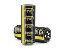 2Pcs 22000uF 100V Capacitor 100V 22000uF Electrolytic Capacitor 40x100mm For Fever Amplifier HIFI Audio Filter Capacitor