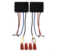 2pcs 220V Touch Light Switch Table Lamp Dimmer Control Sensor for EU Lamps 3-Way Dimming ON OFF Compatible with LED Incandescent Black 48x32x15mm 10cm Cable for Hotel Sconce and Ho
