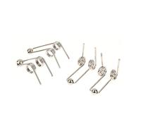 2Pcs 24/26/28/30mm Curling Iron Replacement Double Return Torsion Spring Hair Curling Rod Accessories(24mm)