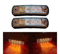 2PCS 24V MAN Truck Cab Sunvisor Lamps LED OEM 81252606121 for TGX TGL TGS 2Pcs Amber B