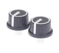2PCS 25 * 25.5MM Rubber Half Shaft Knob Potentiometer Rotary Encoder Volume Switch