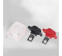 2PCS 250A Lithium Battery Copper Terminal Connectors, Nickel Plated Energy Storage Busbar for EV Solar Power System, DC1000V Red Black