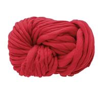 2Pcs 250g Super Chunky Yarn Hand Knitting Bulky Arm Line Roving Knitted Blanket Threads Thick Carpet Hats(6 red)