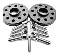 2pcs 25mm Thick PCD 5x100 5X112 CB57.1 Wheel Spacers For Bora For Polo For Jetta 10pcs 14x1.5 Widen Bolts Ball Shape(Black)