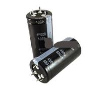 2PCS 25V 100V 400V 450V 4Pin Aluminum Electrolytic Capacitor Audio 1000UF 820UF 1200UF 1500UF 1800UF 2200UF 10000UF 100000UF(400V1200UF 35X80mm)
