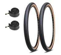 2pcs 26/27.5/29-inch Hybrid Bike Tire Kit, Lightweight Bicycle Replacement Tires with Inner Tubes Compatible with MTB Urban Bike 26 x 1.95/27.5 x 2.1/29 x 2.25(A,27.5x2.25)