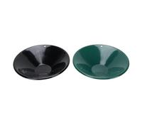 2Pcs 265cm Gold Pan ABS 90 Thread Gold Washing Pan Set for Beginners Black Green Compact Design Sturdy Lightweight Traditional Mining Tool