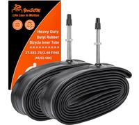 2PCS 27.5" Heavy Duty Bike Inner Tubes 27.5x1.75 27.5x1.95 27.5x2.0 27.5x2.10 27.5x2.125 27.5x2.25 27.5x2.35 27.5x2.40 45/62-584 FV48mm Presta Valve Compatible 27.5x1.75/1.95/2.0/2.125/2.40 Bike Tube