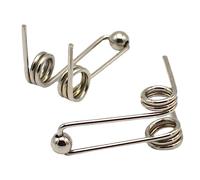 2Pcs 28-30mm Curling Iron Replacement Double Return Torsion Spring Hair Curling Rod Accessories Wire Diameter 1.2mm(28mm)