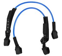 2PCS 28-34inch Black Adjustable Safety Windsurf Harness Leash, Surfboard Accessory, High Strength TPU Material with Wear Resistance, for Windsurfing Safety and Comfort (Blue)
