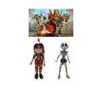 (2Pcs) 28cm Maya and the Three Plush Toy Chiapa Warrior Stuffed Doll Toy Kids Gift