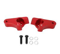 2Pcs 2in Rear Slam Lowering Blocks Kit, Lowering Blocks for Touring Models 2002 to 2022, Thickened Metal Lowering Blocks with Screws and Gaskets for Harley Rear (Red)