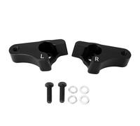 2Pcs 2in Rear Slam Lowering Blocks Kit, Lowering Blocks for Touring Models 2002 to 2022, Thickened Metal Lowering Blocks with Screws and Gaskets for Harley Rear (Black)