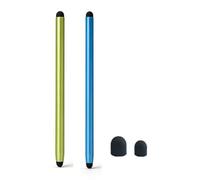 2PCS 2in1 Stylus Pen for Samsung Galaxy Tab Tab A9+ / A8 / A7 / A7 Lite, High Sensitivity & Precision Styli Pencil for Apple iPad/iPad Pro/Fire HD/Microsoft/Surface/All Touch Devices (Green+Blue)