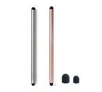 2PCS 2in1 Stylus Pen for Samsung Galaxy Tab Tab A9+ / A8 / A7 / A7 Lite, High Sensitivity & Precision Styli Pencil for Apple iPad/iPad Pro/Fire HD/Microsoft/Surface/All Touch Devices (Gray+Gold)