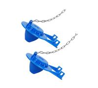2Pcs 2inch Universals Toilet Stoppers Flapper Replacement Toilet Flush Valves Covers with Stainless Chain Water Saving Flush Valves with Stainless Chain
