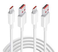 2PCS 2M USB C Charge Turbo Cable, 120W 6A Type C Charger Cable Fast Charging Data Transfer for Xiaomi 14 13 Lite/13/13 Pro/12T/12 12X/11T Mi 10 10T,Redmi Note 11 Pro+ 5G/11 Pro/11/10 9 Pro 11S/12/10S