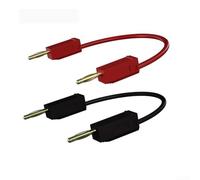2PCS 2mm Banana Connector Test Cables Gold Plated 10A 600V for Electrical Testing and Signal Transmission