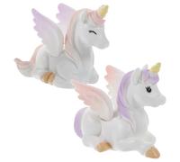 2pcs 2pcs Resin Figurine Cake Decorating Animal Topper for Cakes