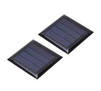 2pcs 2V 210mA Micro Solar Panels, Multi Purpose Mini Solar Cells Portable Photovoltaic Cells Charger for Solar Lights DIY Electric Toy 40x40mm