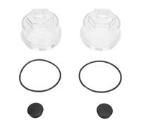 2pcs 3-3/4 Inch Oil Bath Dust Caps 12011-1 Trailer Axle Oil Cap Kit for Rockwell Axles 9-16K 3.75in 8 Threads