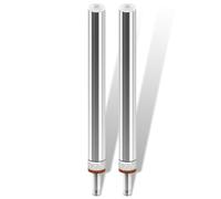 2PCs 3/4" Boat Seat Pin Post for Most Marine Boat Seat Pedestal Base Mount, SP-2164 Boat Seat Pedestal Post Lock-in Aluminum Extension Post Pole for Pontoon Boat/Fishing Boat/Bass Boat/Cruising Boat