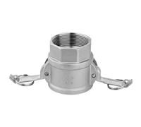 2pcs 3/4" BSPT Female Thread 304 Stainless Steel Type D Socket Camlock Fitting Cam and Groove Coupler