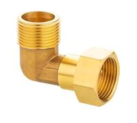 2PCS 3/4 Inch Brass Angle Valve 90 Degree Movable Elbow Fitting for Water Pipe Heating System UK Standard