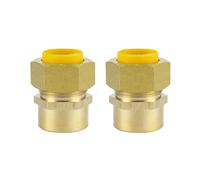 2pcs 3/4 Inch Brass Quick Connection Adapter Fittings Fuels Line Adapter for Compressors Pits & Water Heaters Natural Connector