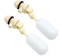 2pcs 3/4 Inch Brass Valve with Plastic Float Water Valve for Tank Holder, Dog Water Bowl Ball Valve with Adjustable Arm Shut-off for Fish Aquarium Cattle Sheep Watering Trough (2)