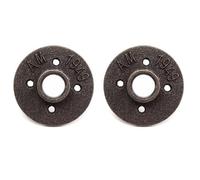 2Pcs 3/4 Inch DN20 Floor Flange Malleable Cast Iron Pipe Flanges for 80 mm Outside Pipe Diameter with 4 Holes Industrial Pipe, Furniture, DIY Decor
