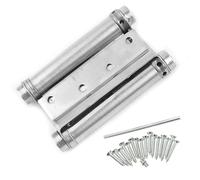 2PCS 3-5 Inch Double Action Spring Door Hinges, Stainless Steel Rebound Hinges, Suitable for Coffee Shops, Western Furniture Hardware Accessories.(4 INCH)