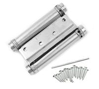 2PCS 3-5 Inch Double Action Spring Door Hinges, Stainless Steel Rebound Hinges, Suitable for Coffee Shops, Western Furniture Hardware Accessories.(3 inch)