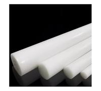 2pcs 3-50mm Diameter 500mm Length Wear-Resistant Solid POM Plastic Rods for Precision Parts Manufacturing(White,7x500mm)