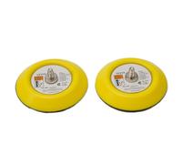 2pcs 3" 75mm Sanding Polishing Backing Pad with Hook and Loop, M6 Thread for Air Sander, Compatible with DA Power Tools, Rubber and Metal Construction