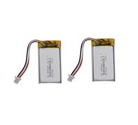 2pcs 3.7v 240mah 0.89Wh Li-polymer Li Lithium Battery 402035 JST 3pin 1.0mm Plug 3-wires Replacement For yi camera dashcam GPS