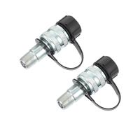 2pcs 3/8 Inch Steel Quick Oil Connector Female Hydraulic Fitting Adapter for High Pressure Hose Couplings