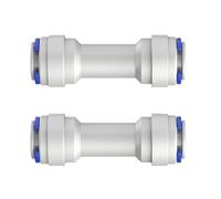 2Pcs 3 / 8inch Push to Connecting Single Way Check Valves Quick Fitting for Reverse Water Filter Quick Fitting