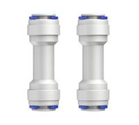 2Pcs 3 / 8inch Straight Connecting Check Valves | Connection Check Valves for Water and Water Purifiers, Push to Connecting Single Way Check Valves