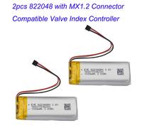 2pcs 3.8V 1000mAh 3.8Wh 822048 JST MX1.2 plug NTC Thermistor Replacement Lipo Rechargeable Battery For Valve Index Controller