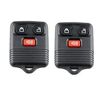 2Pcs 3 button Key Fob Remote Control Car Replacement for Ford Lincoln Mazda Mercury with Installed Batteries and Electronic Devices