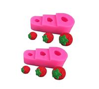 2Pcs 3-Cavities Fruit Silicone Mold Food Grade Silicone Mold for Making Chocolate Candy Cake Decoration Soap Making Cast