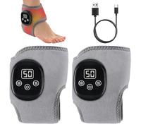 2PCS 3 in 1 Foot Massager with Heat and Vibration,Adjustable Temperature and Intensity,USB Rechargeable,Cordless Portable Cordless Therapy Foot Massagers for Pain and Circulation
