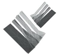 2pcs 3-in-1 Polygons Measuring Spoon, 6 Different Sizes Foldable Flat Magnetic Measuring Spoons for Liquid Dry Ingredients Multifunction Kitchen Gadget Utensils (Black)